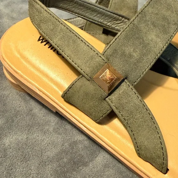 OLIVE GREEN Strappy Comfort Sandals - Size 8.5 - Picture 4 of 15